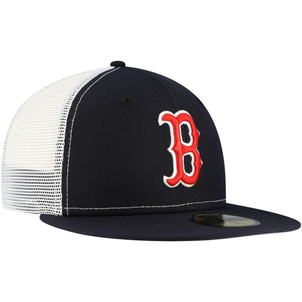 Boston Red Sox New Era Team Color 59FIFTY Trucker Fitted Hat - MLB
