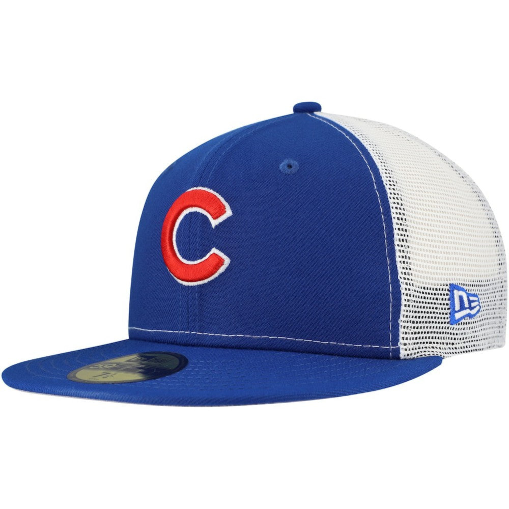 Chicago Cubs New Era Team Color 59FIFTY Trucker Fitted Hat - MLB