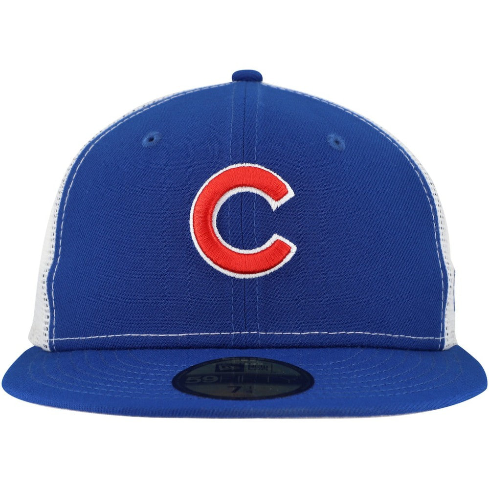 Chicago Cubs New Era Team Color 59FIFTY Trucker Fitted Hat - MLB