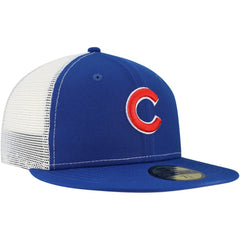 Chicago Cubs New Era Team Color 59FIFTY Trucker Fitted Hat - MLB
