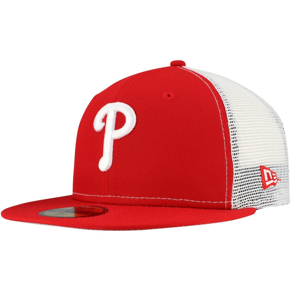 Philadelphia Phillies New Era Team Color 59FIFTY Trucker Fitted Hat - MLB