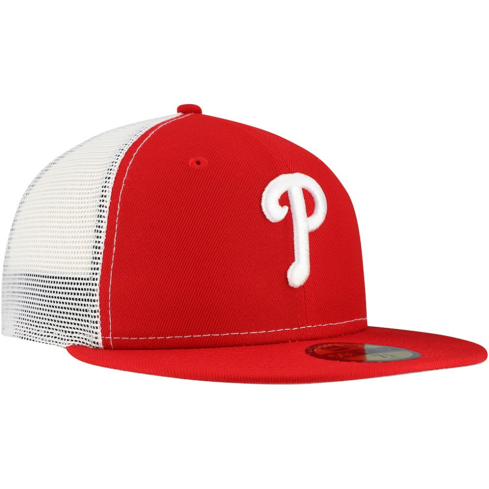 Philadelphia Phillies New Era Team Color 59FIFTY Trucker Fitted Hat - MLB