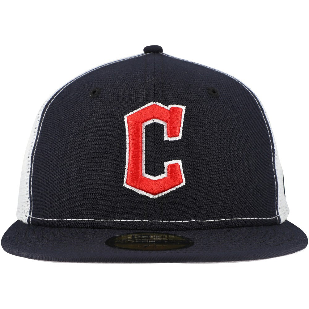 Cleveland Guardians New Era Team Color 59FIFTY Trucker Fitted Hat - MLB