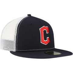 Cleveland Guardians New Era Team Color 59FIFTY Trucker Fitted Hat - MLB