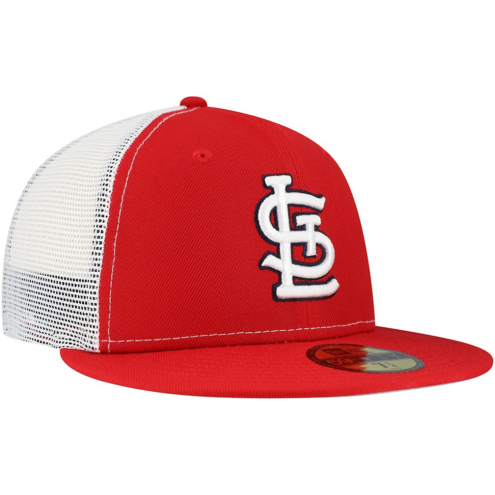 St. Louis Cardinals New Era Team Color 59FIFTY Trucker Fitted Hat - MLB