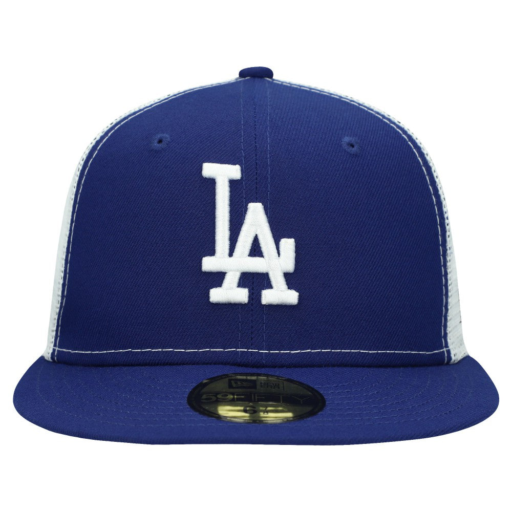 Los Angeles Dodgers New Era Team Color 59FIFTY Trucker Fitted Hat - MLB