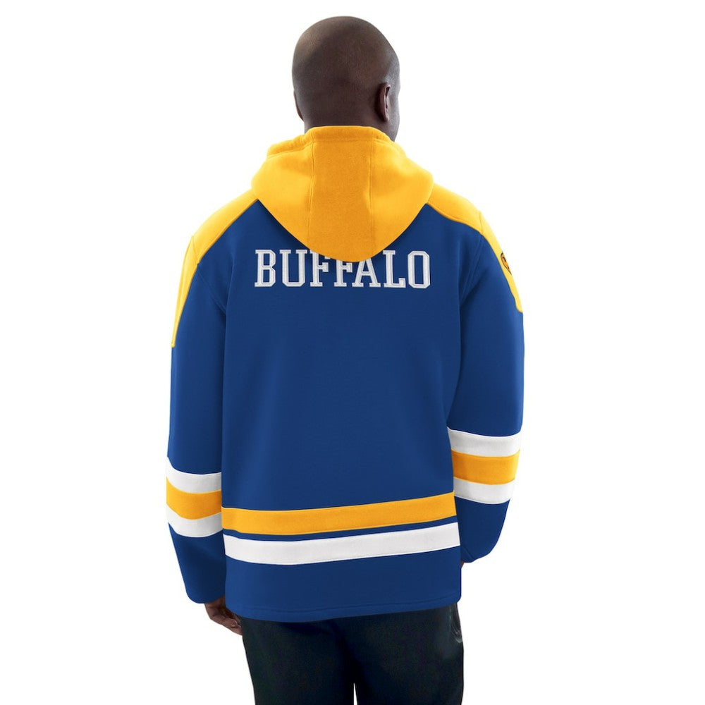 Buffalo Sabres Starter Hockey Pullover Hoodie - Royal/Gold - NHL