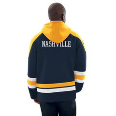 Nashville Predators Starter Hockey Pullover Hoodie - Navy/Gold - NHL