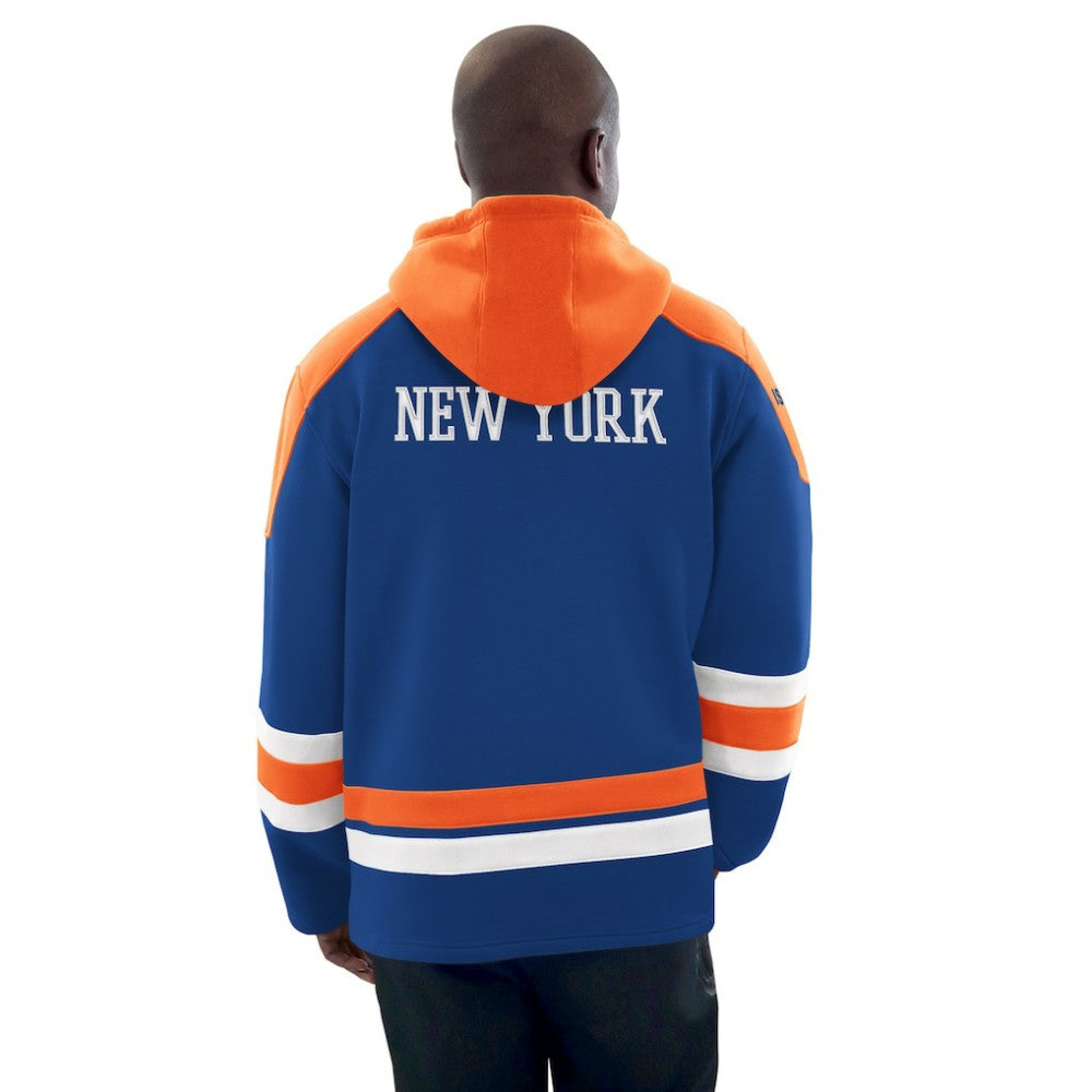 New York Islanders Starter Hockey Pullover Hoodie - Royal/Orange - NHL