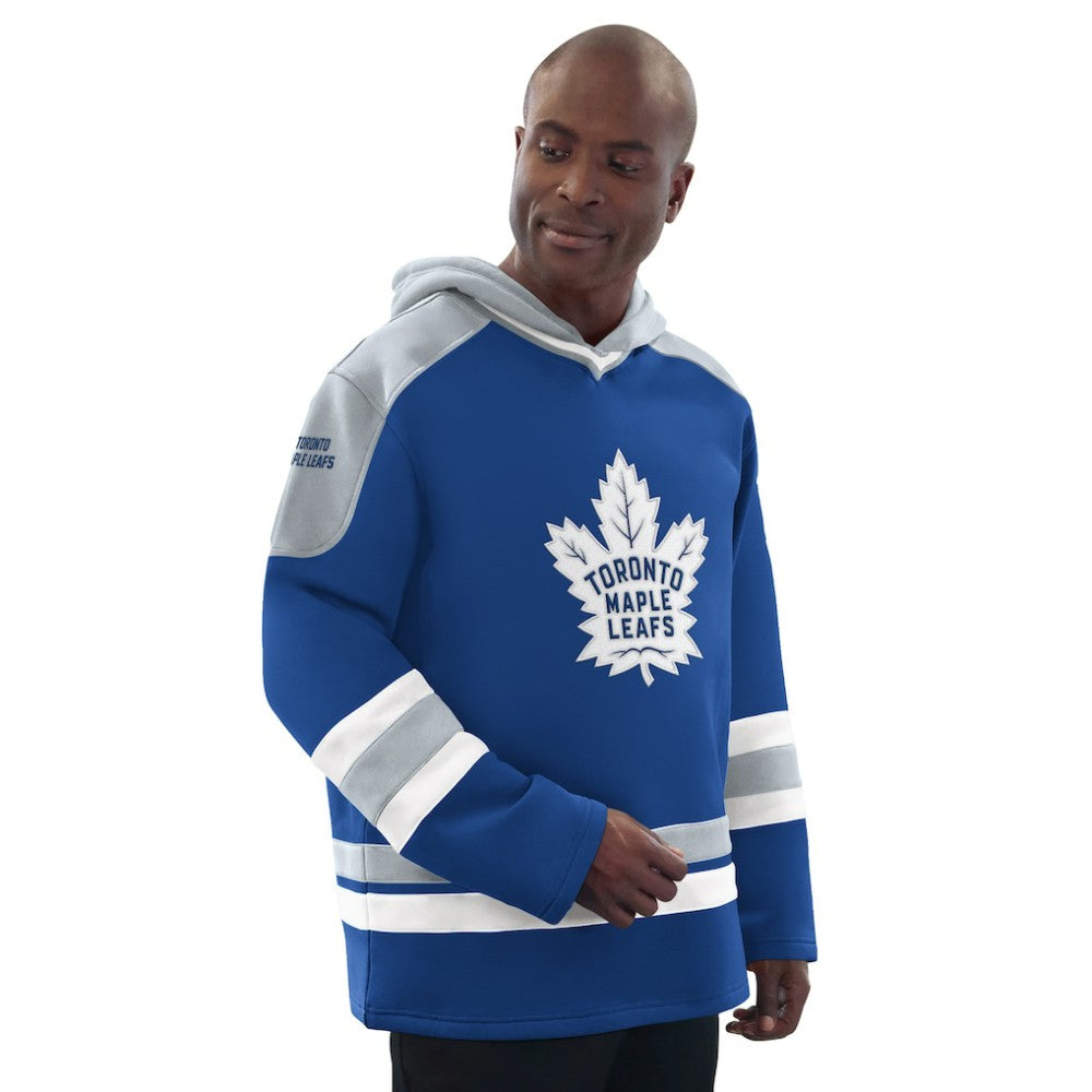 Toronto Maple Leafs Starter Hockey Pullover Hoodie - Blue/Gray - NHL