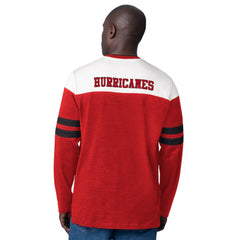 Carolina Hurricanes Starter Blitz Durene Long Sleeve T-Shirt - Red - NHL