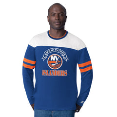 New York Islanders Starter Blitz Durene Long Sleeve T-Shirt - Royal - NHL