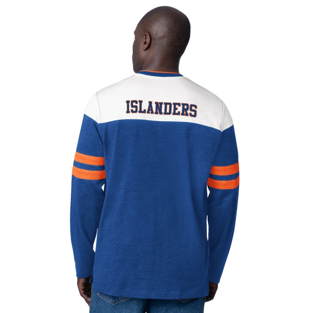 New York Islanders Starter Blitz Durene Long Sleeve T-Shirt - Royal - NHL
