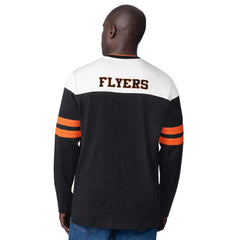 Philadelphia Flyers Starter Blitz Durene Long Sleeve T-Shirt - Black - NHL