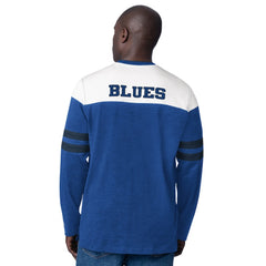 St. Louis Blues Starter Blitz Durene Long Sleeve T-Shirt - Blue - NHL