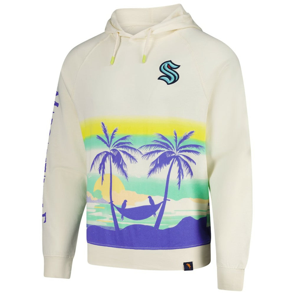 Seattle Kraken Margaritaville Island Dream Peached Pullover Hoodie - Cream - NHL