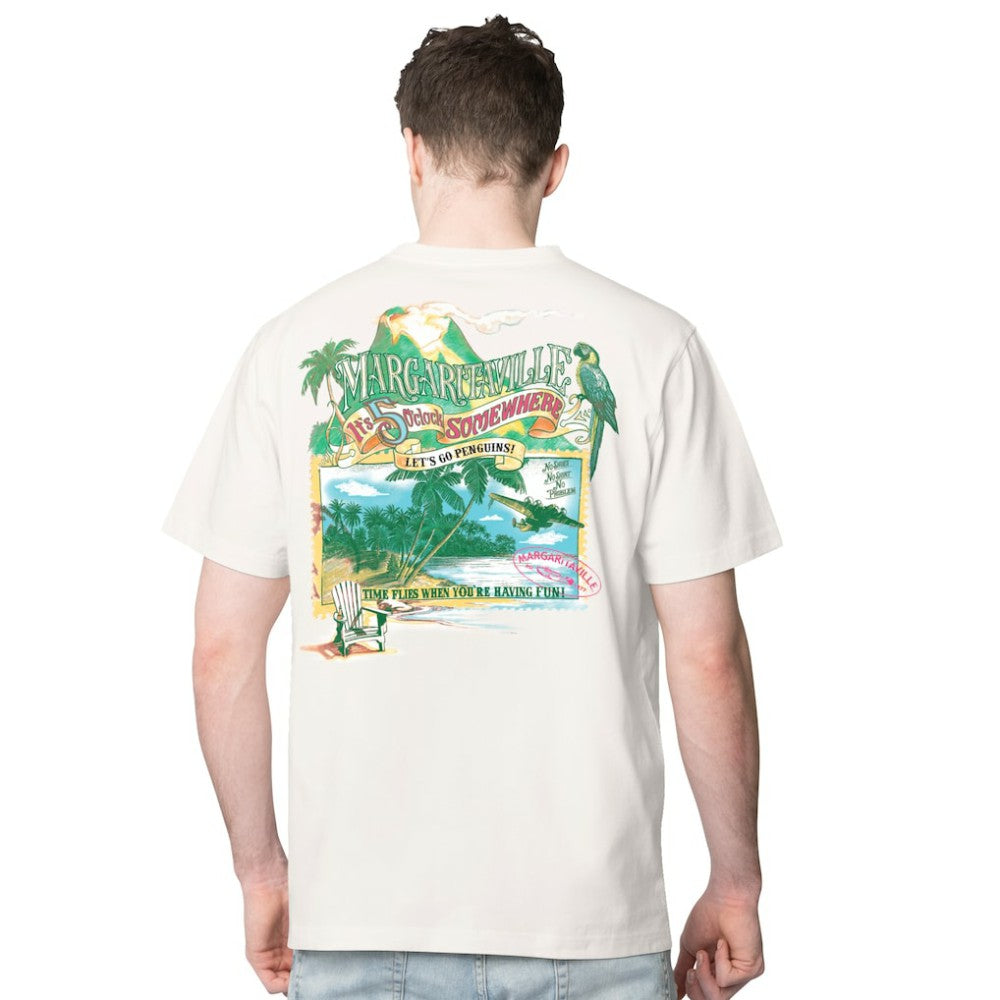 Pittsburgh Penguins Margaritaville Time Flies T-Shirt - Cream - NHL