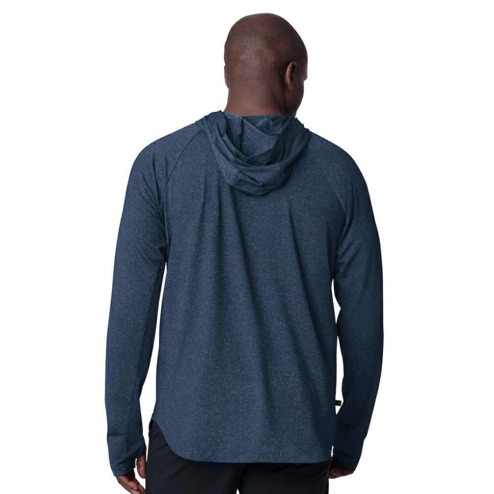 St. Louis Blues MSX by Michael Strahan Fast Track Raglan Long Sleeve Hoodie T-Shirt - Navy - NHL