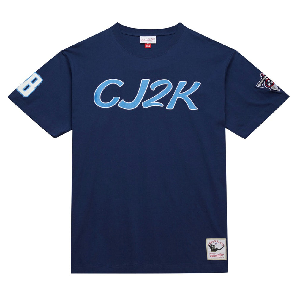 Chris Johnson Tennessee Titans Retired Player Nickname T-Shirt Navy | Mitchell & Ness