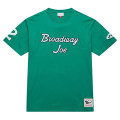 Joe Namath New York Jets Retired Player Nickname T-Shirt Kelly Green | Mitchell & Ness