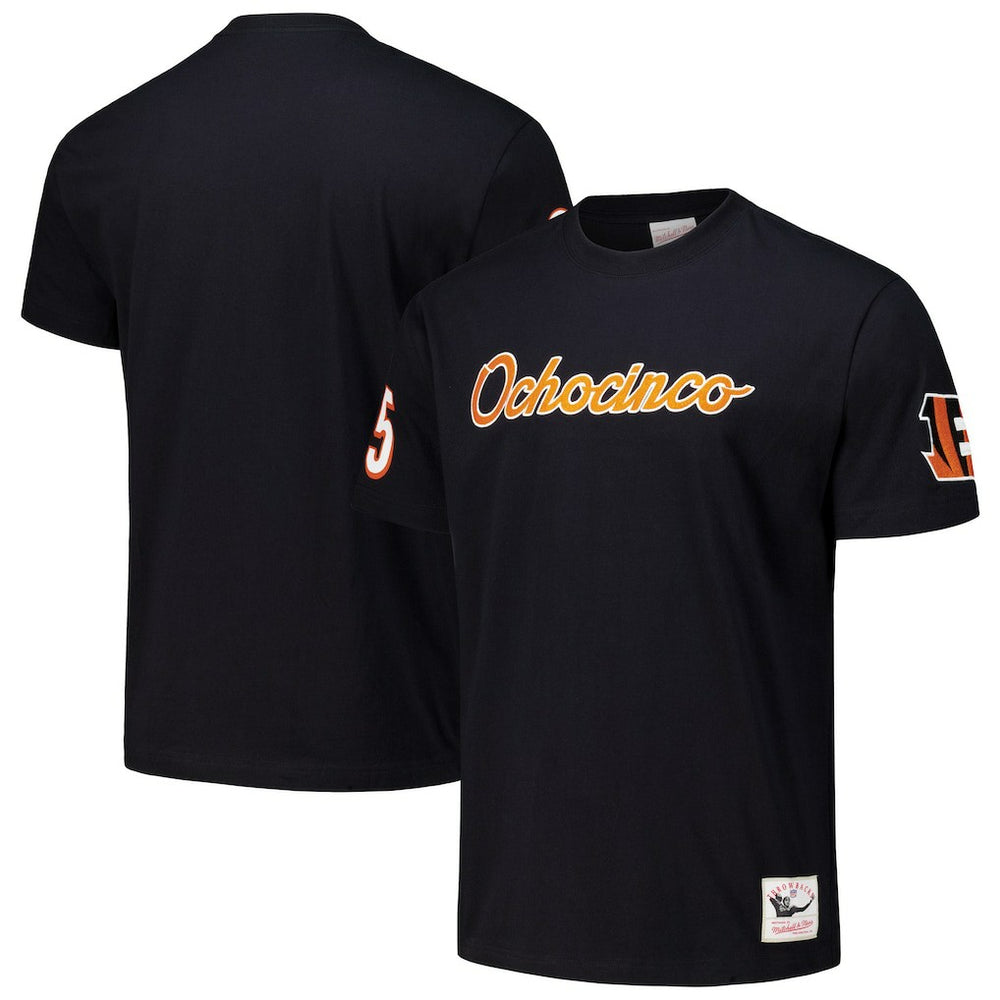 Chad Johnson Cincinnati Bengals Retired Player Nickname T-Shirt Black | Mitchell & Ness