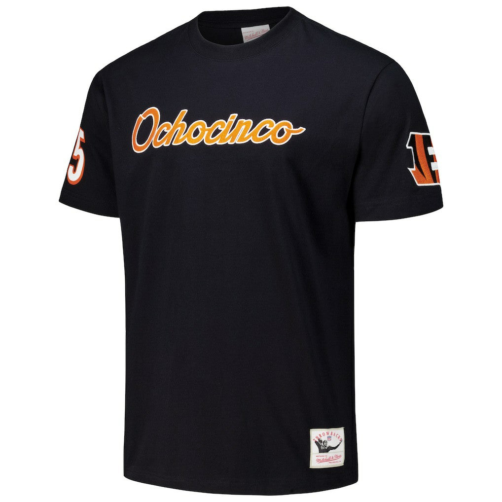 Chad Johnson Cincinnati Bengals Retired Player Nickname T-Shirt Black | Mitchell & Ness