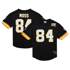 Randy Moss Minnesota Vikings Retired Player Name & Number Mesh Top Black | Mitchell & Ness