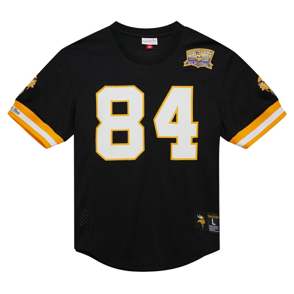 Randy Moss Minnesota Vikings Retired Player Name & Number Mesh Top Black | Mitchell & Ness