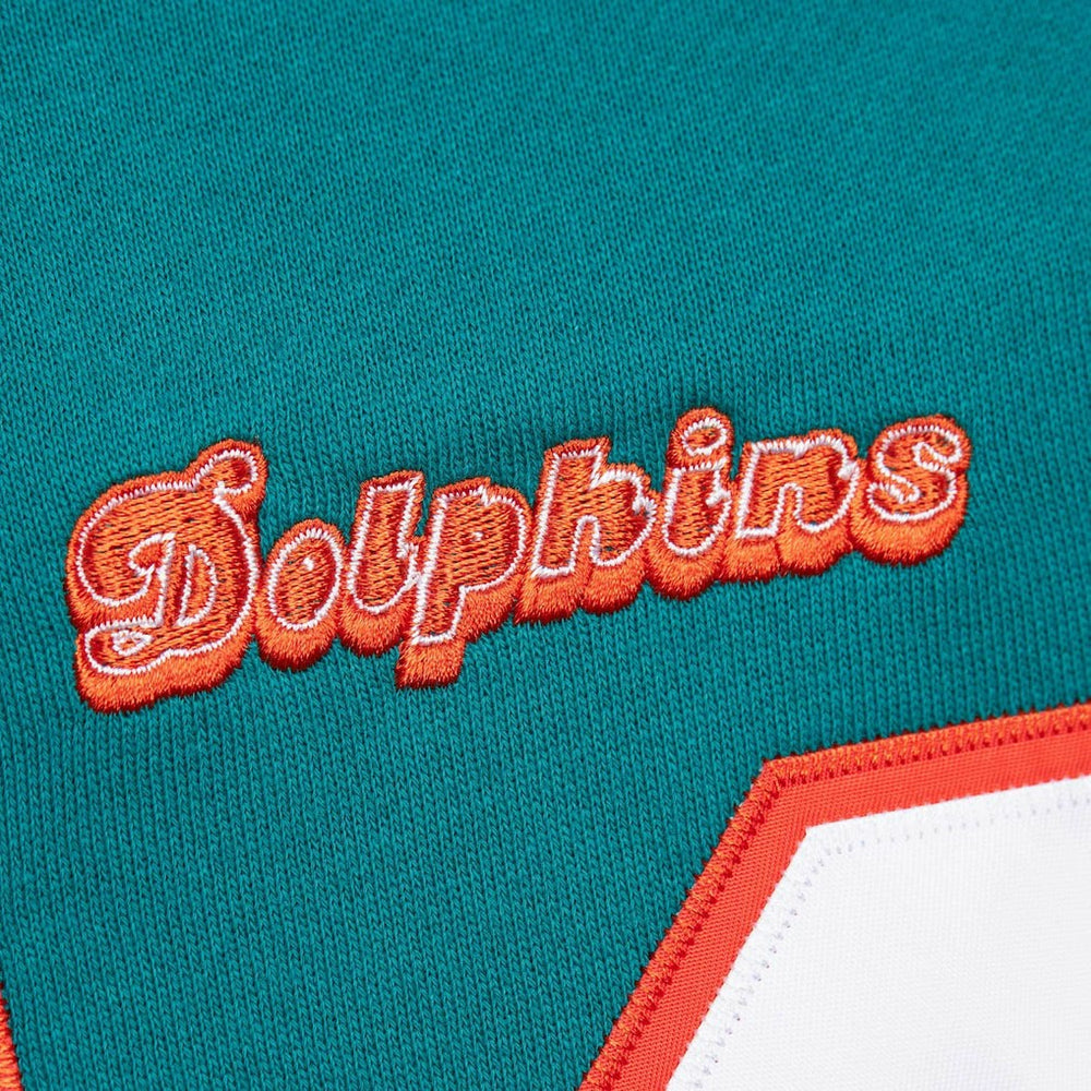 Dan Marino Miami Dolphins Retired Player Name & Number Pullover Hoodie Aqua | Mitchell & Ness