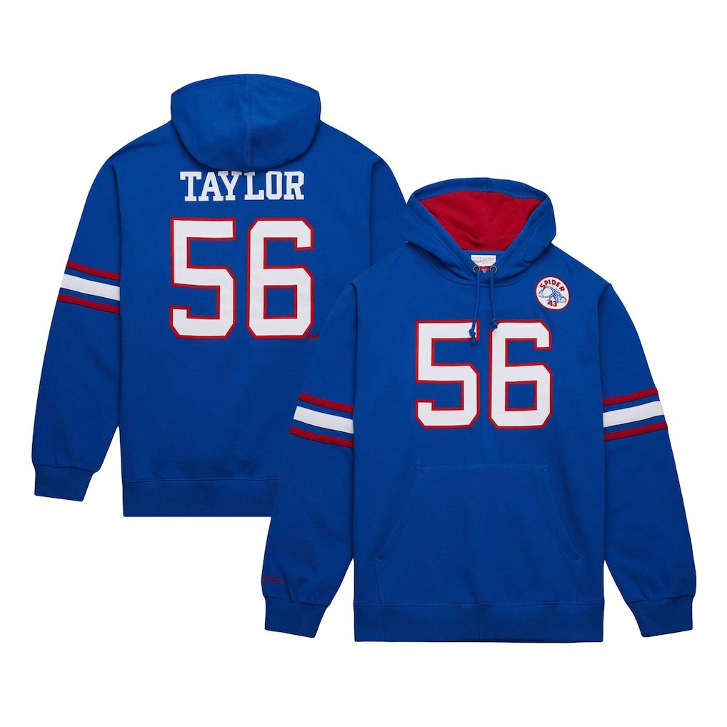 Lawrence Taylor New York Giants Retired Player Name & Number Pullover Hoodie Royal | Mitchell & Ness