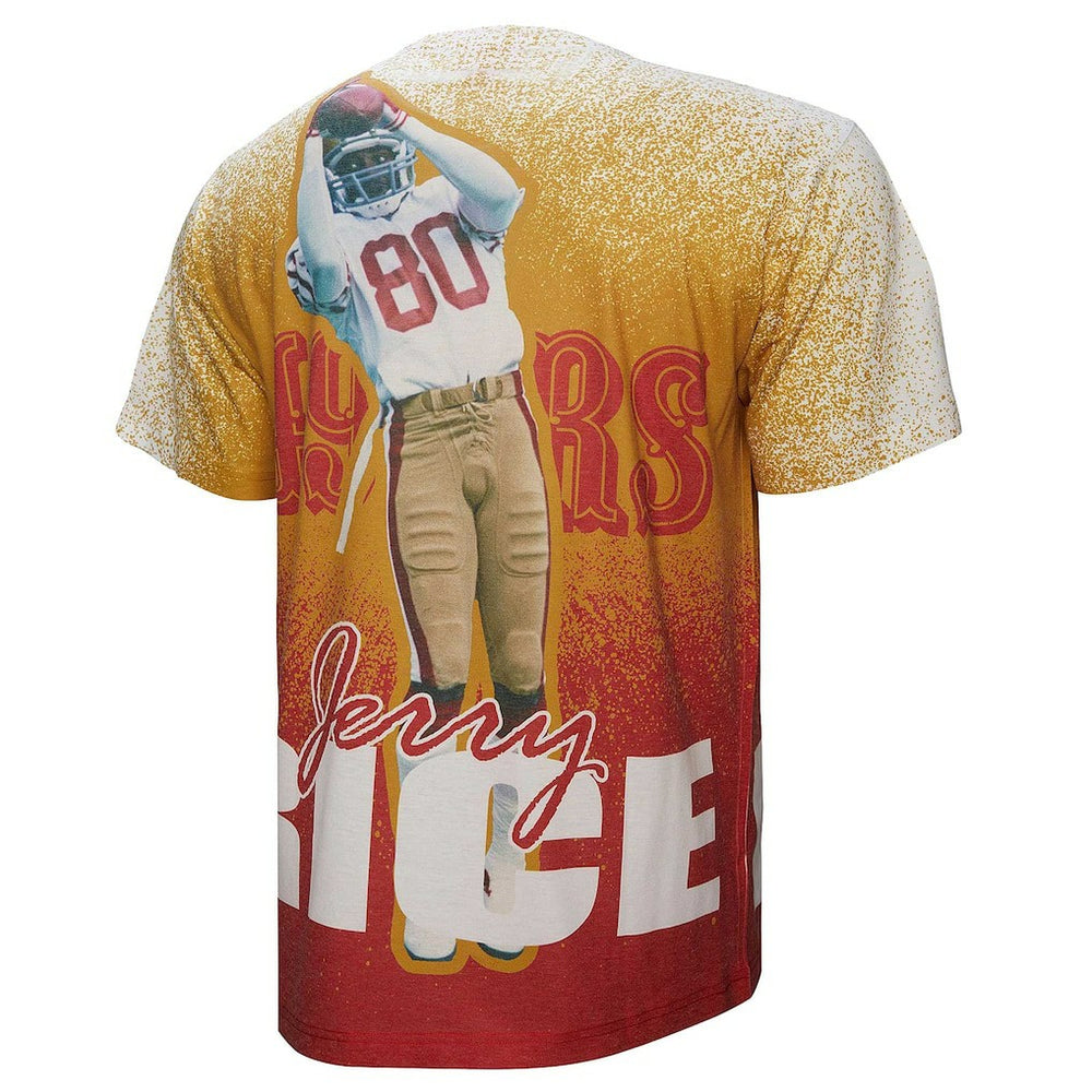 Jerry Rice San Francisco 49ers Burst Retired Player T-Shirt Gray | Mitchell & Ness