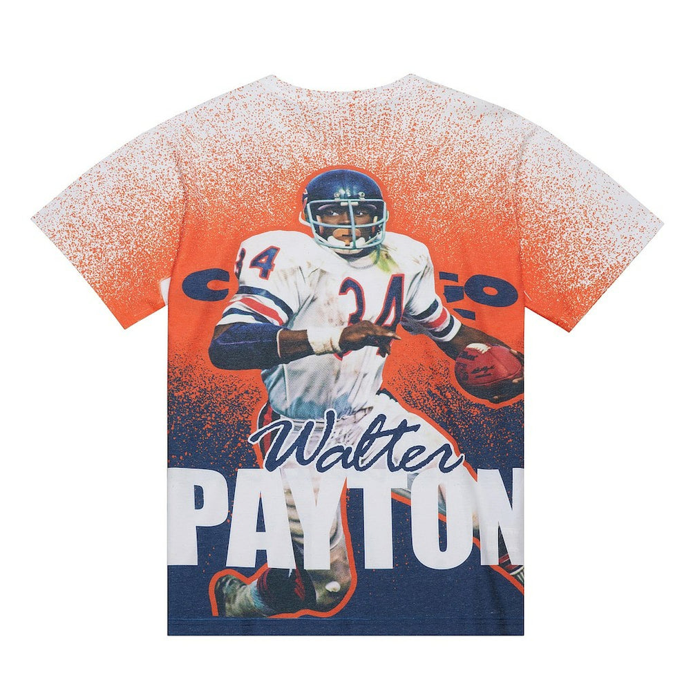 Walter Payton Chicago Bears Burst Retired Player T-Shirt Gray | Mitchell & Ness
