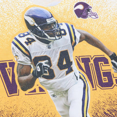 Randy Moss Minnesota Vikings Burst Retired Player T-Shirt Gray | Mitchell & Ness