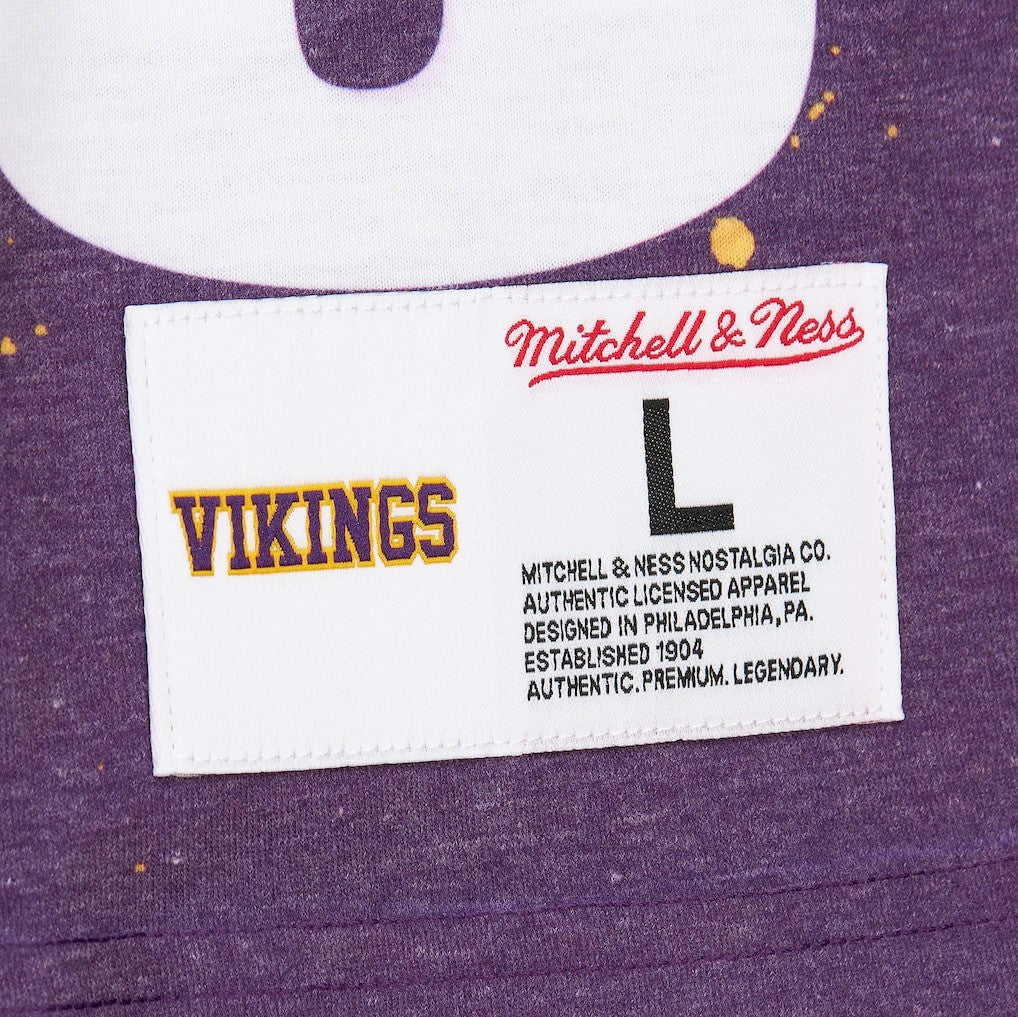 Randy Moss Minnesota Vikings Burst Retired Player T-Shirt Gray | Mitchell & Ness