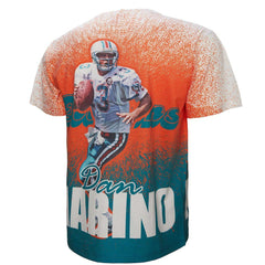 Dan Marino Miami Dolphins Burst Retired Player T-Shirt White | Mitchell & Ness