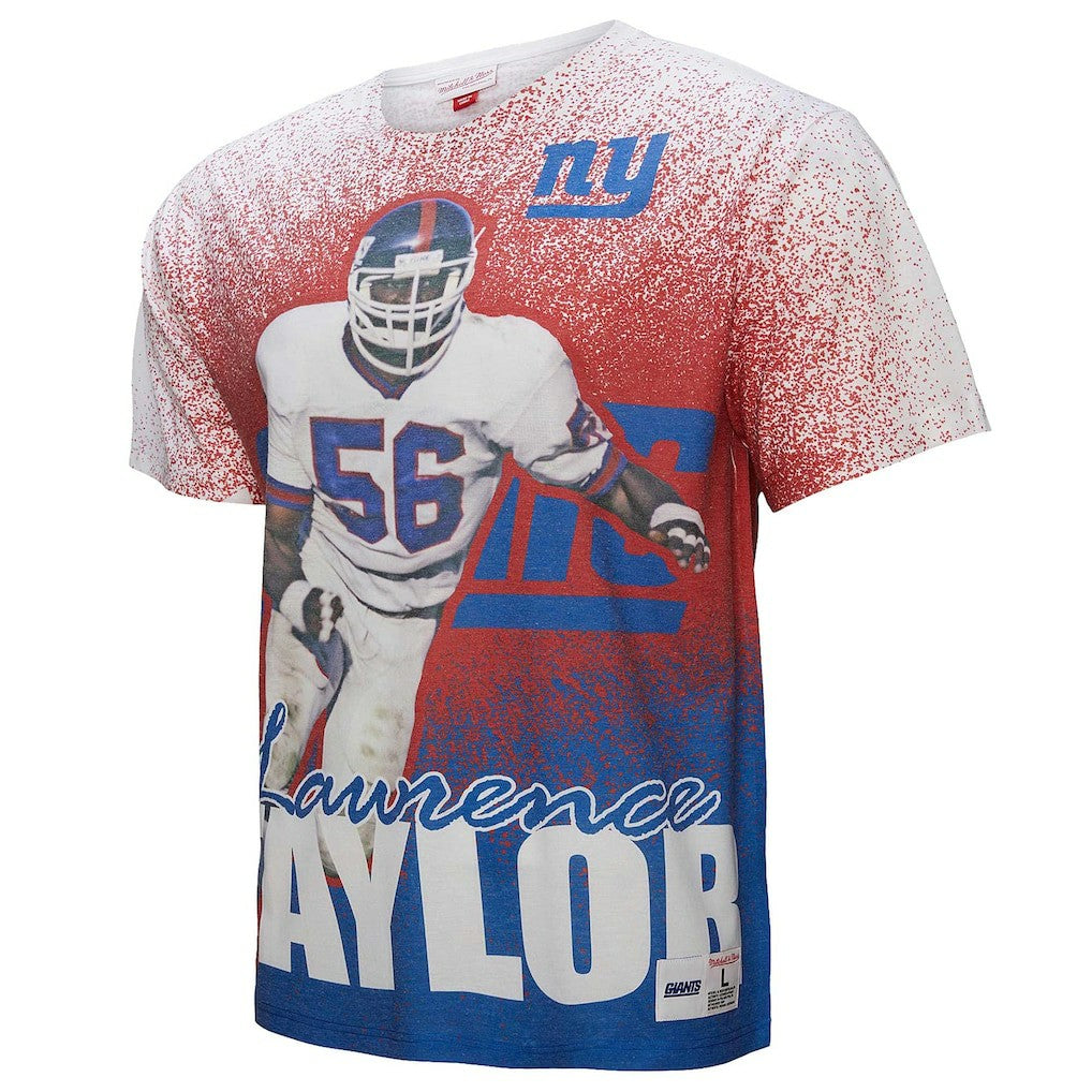 Lawrence Taylor New York Giants Burst Retired Player T-Shirt Gray | Mitchell & Ness