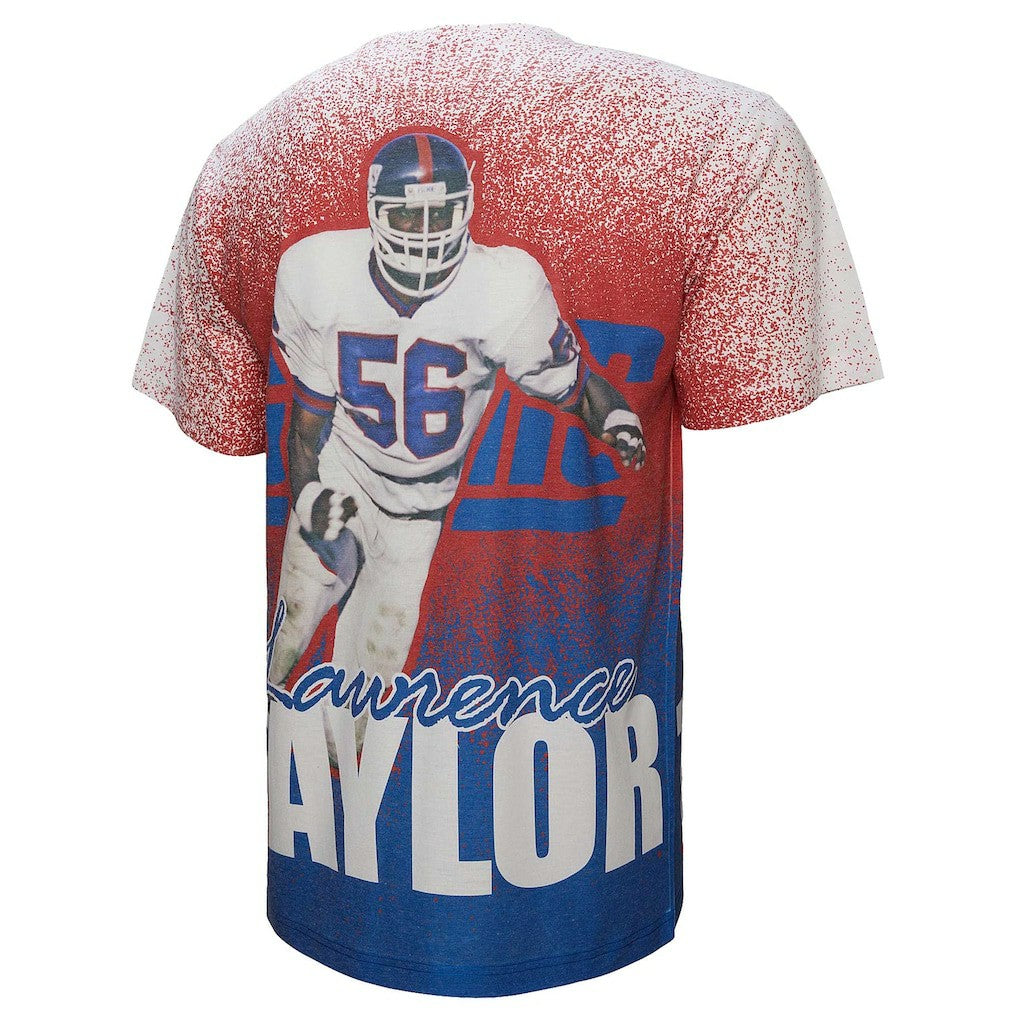 Lawrence Taylor New York Giants Burst Retired Player T-Shirt Gray | Mitchell & Ness