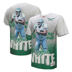 Reggie White Philadelphia Eagles Burst Retired Player T-Shirt Gray | Mitchell & Ness