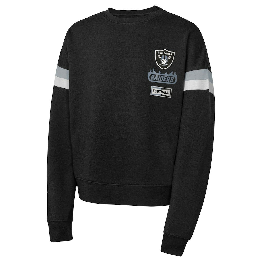 Las Vegas Raiders Girls Eternal Love Pullover Sweatshirt Black | NFL