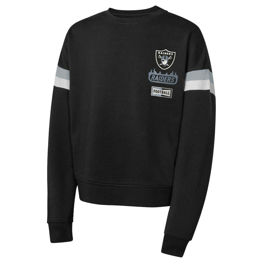 Las Vegas Raiders Girls Eternal Love Pullover Sweatshirt Black | NFL