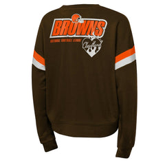 Cleveland Browns Girls Eternal Love Pullover Sweatshirt Brown | NFL