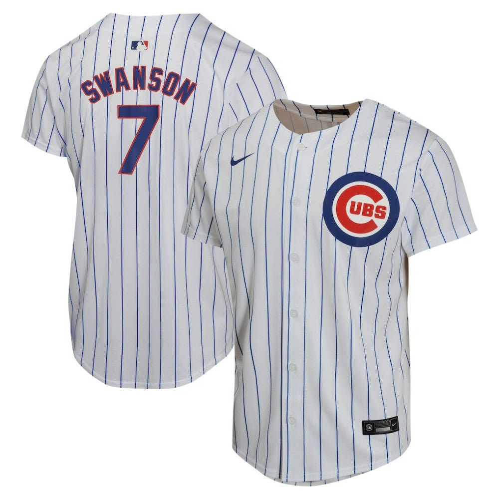Dansby Swanson Chicago Cubs Nike Youth Home Game Player Jersey - MLB
