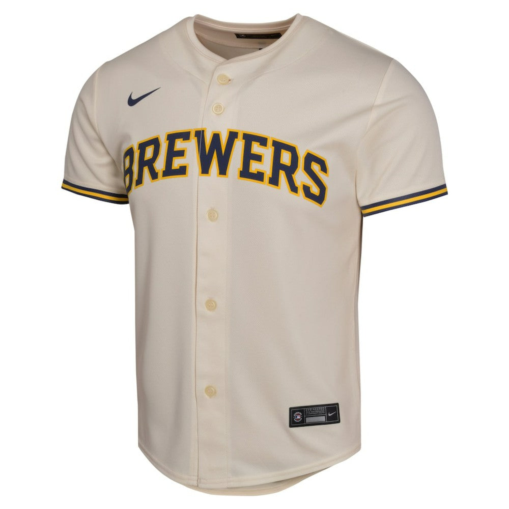 Christian Yelich Milwaukee Brewers Nike Youth Home Game Player Jersey - MLB