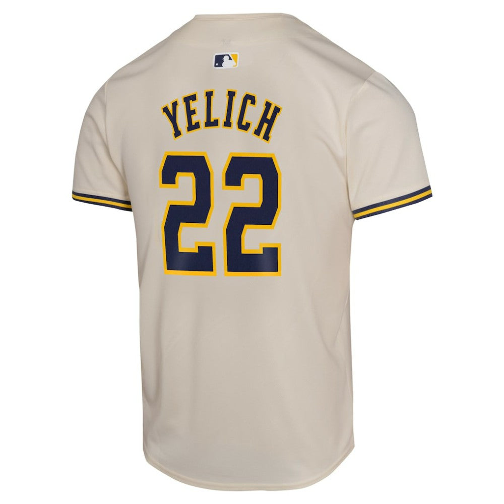 Christian Yelich Milwaukee Brewers Nike Youth Home Game Player Jersey - MLB