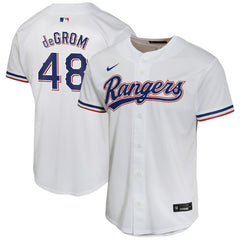 Jacob deGrom Texas Rangers Nike Youth Home Game Player Jersey - MLB