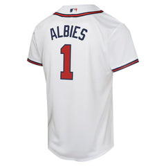 Ozzie Albies Atlanta Braves Nike Youth Home Game Player Jersey - MLB