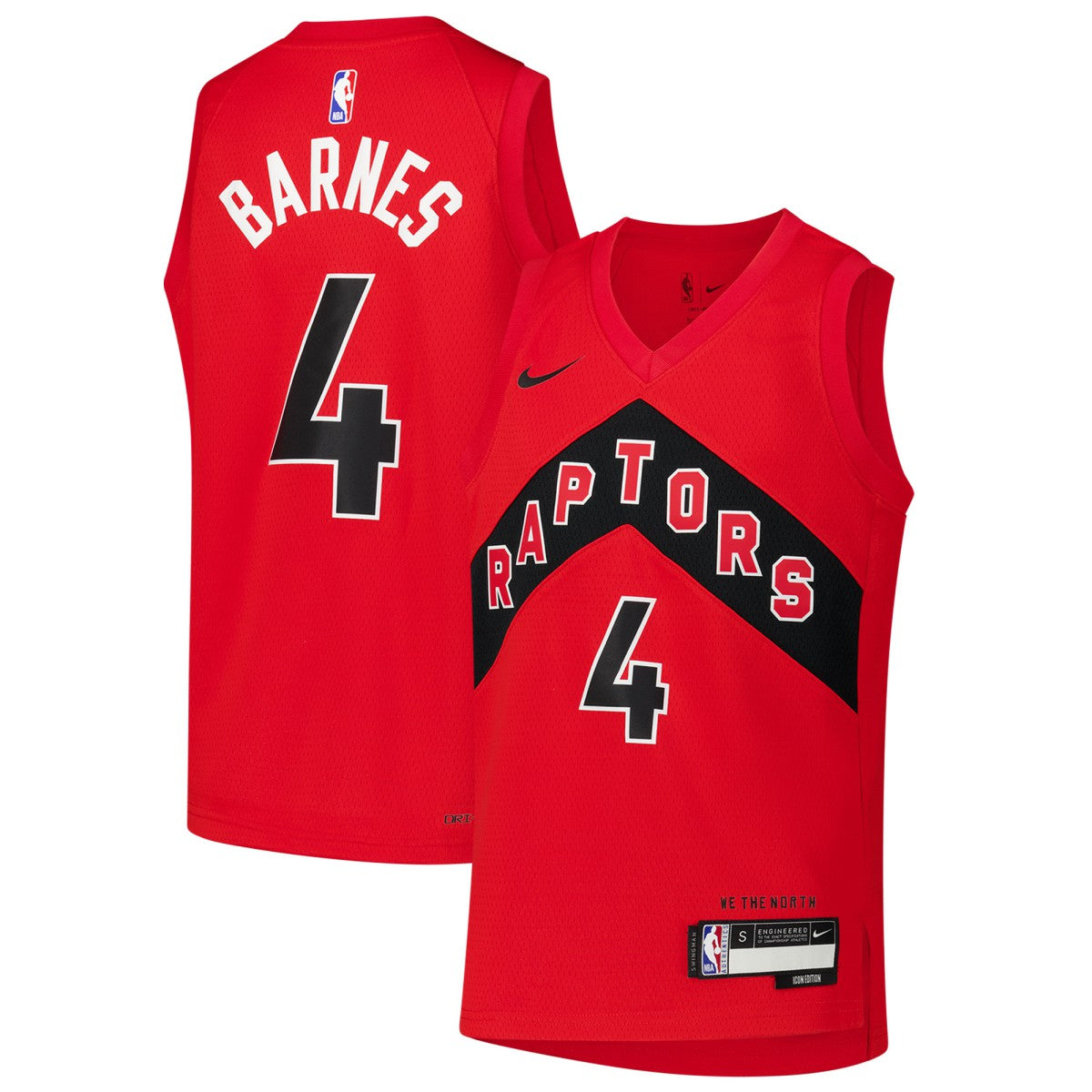 Scottie Barnes Toronto Raptors Youth Swingman Jersey Icon Edition Red - NBA