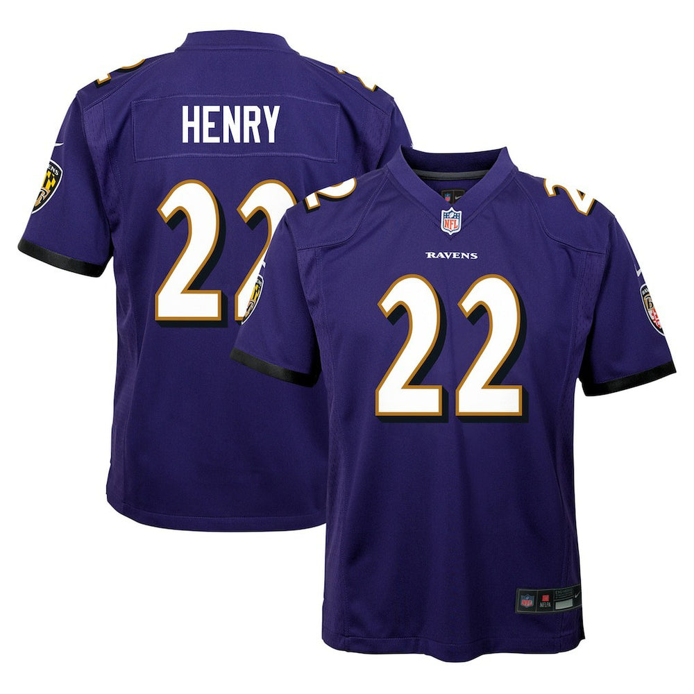 Derrick Henry Baltimore Ravens Youth Game Jersey Purple | Nike for Sale