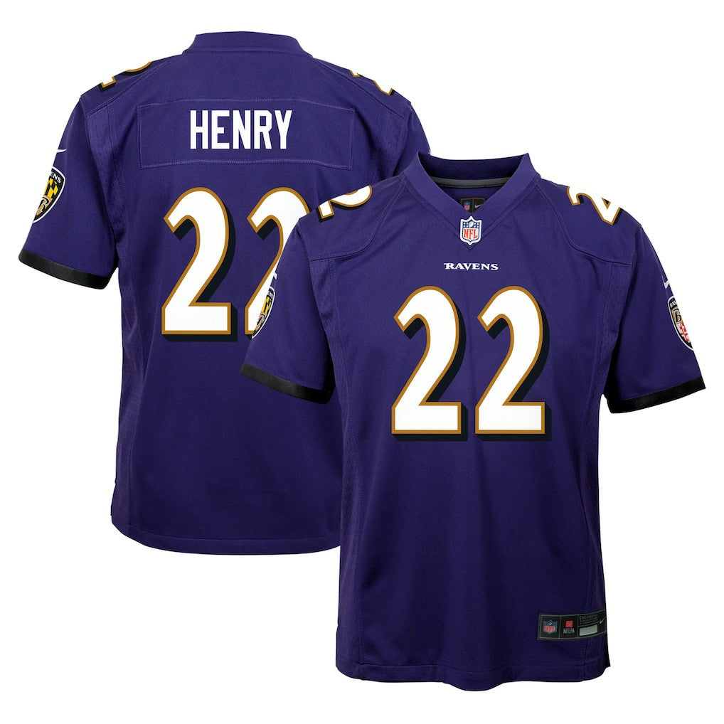 Derrick Henry Baltimore Ravens Youth Game Jersey Purple | Nike for Sale