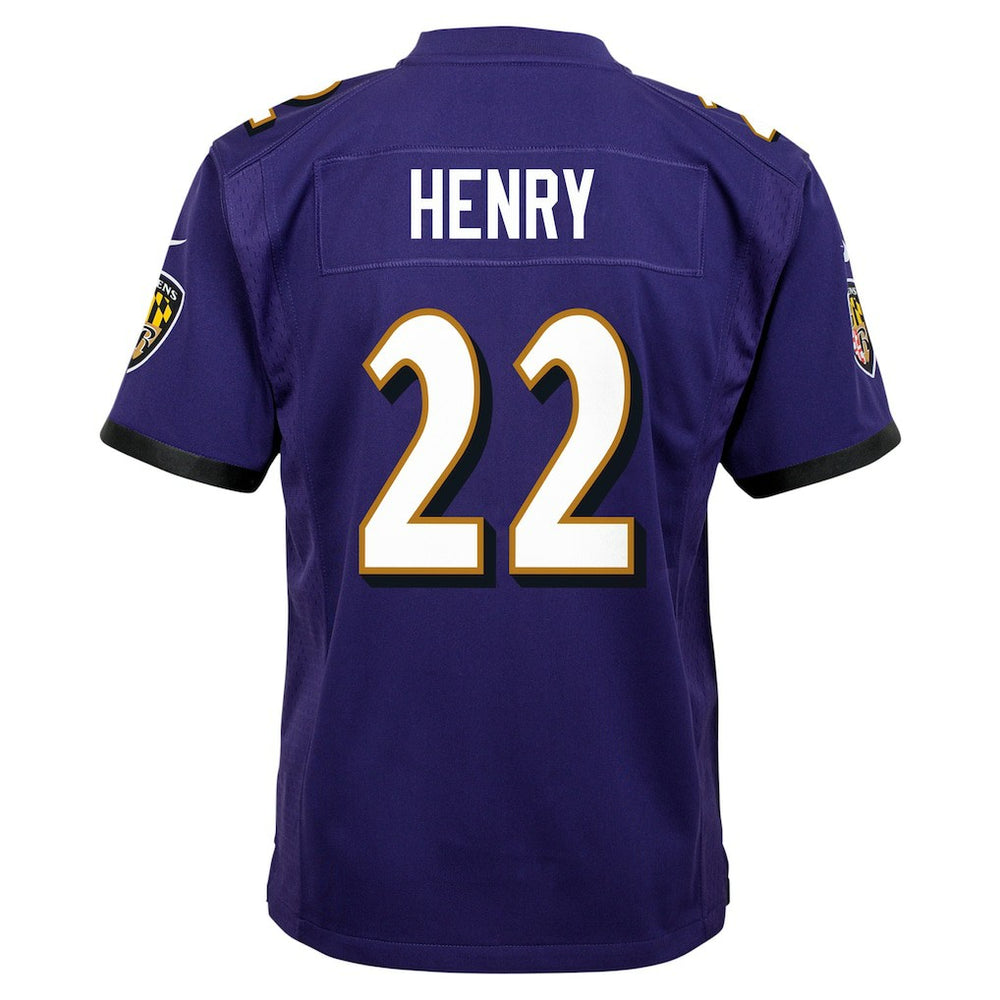 Derrick Henry Baltimore Ravens Youth Game Jersey Purple | Nike for Sale